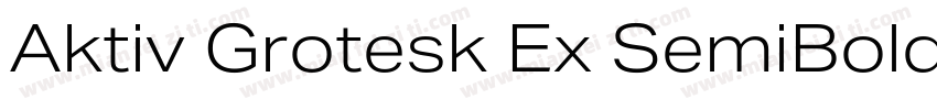 Aktiv Grotesk Ex SemiBold字体转换